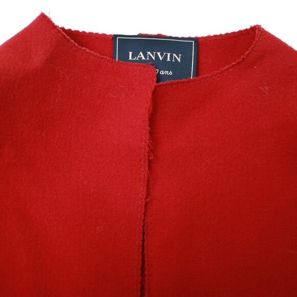 Lanvin Open Peplum Blazer in Red Wool - Picture 5 of 5